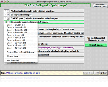 specify initial findings